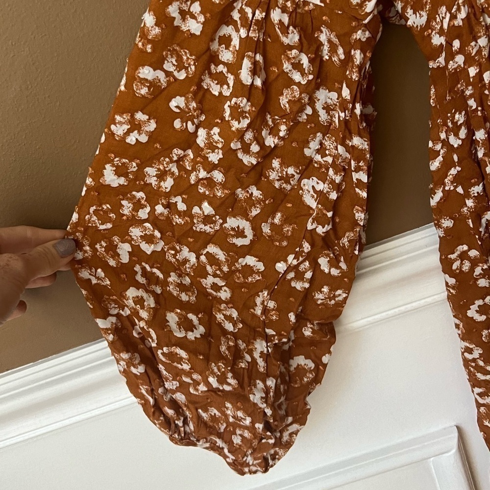 PEACH LOVE California Womens Floral Midi Dress Size S Cottagecore Boho Chic - Picture 3 of 6